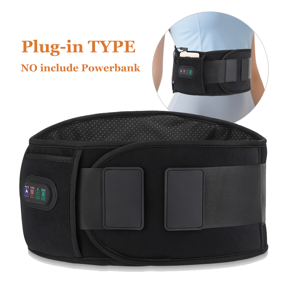 Posture Corrector Back Brace - 5V Plug-in Vibration Lower Back Massager