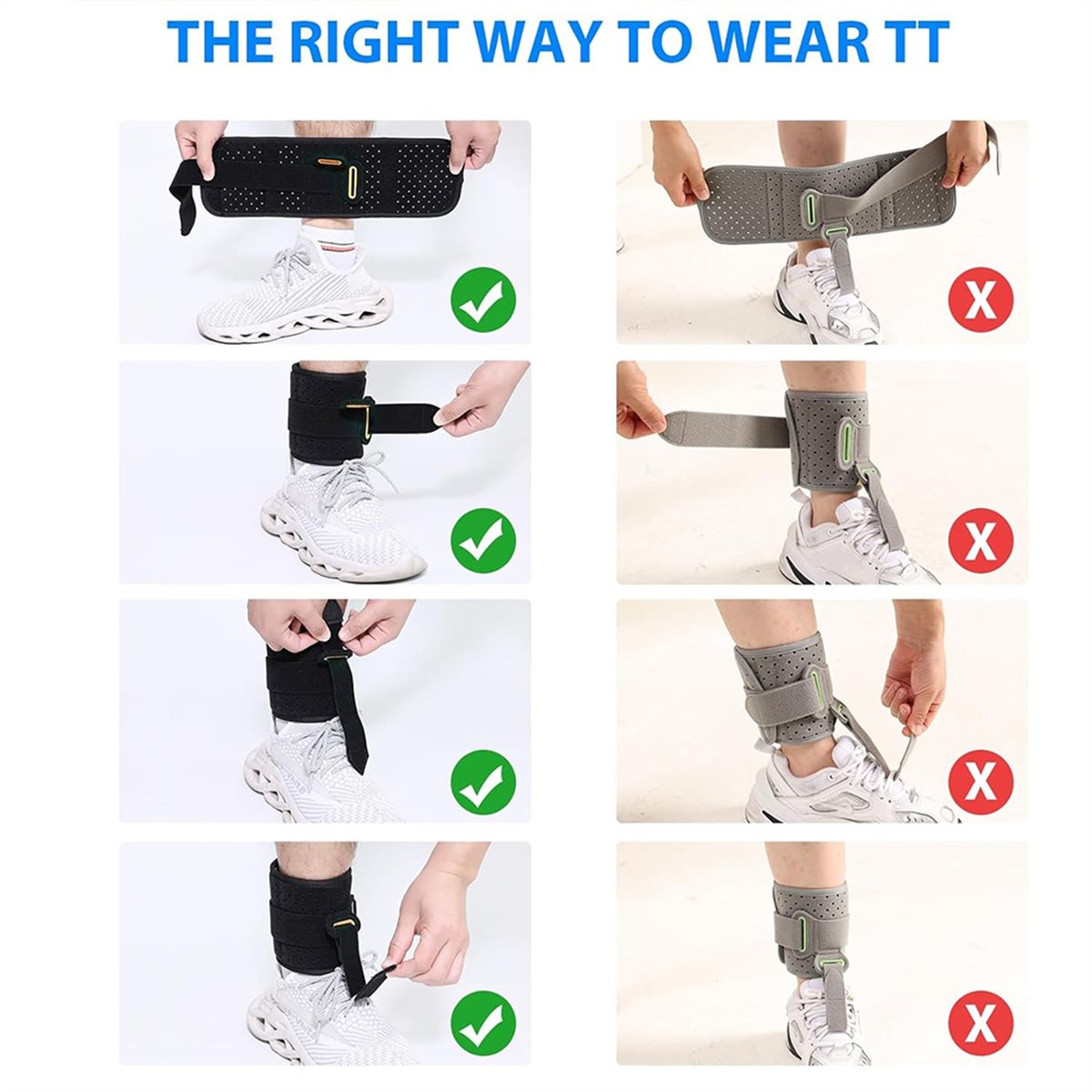 Ankle Brace Support - ABPF Adjustable Drop Foot Brace Foot