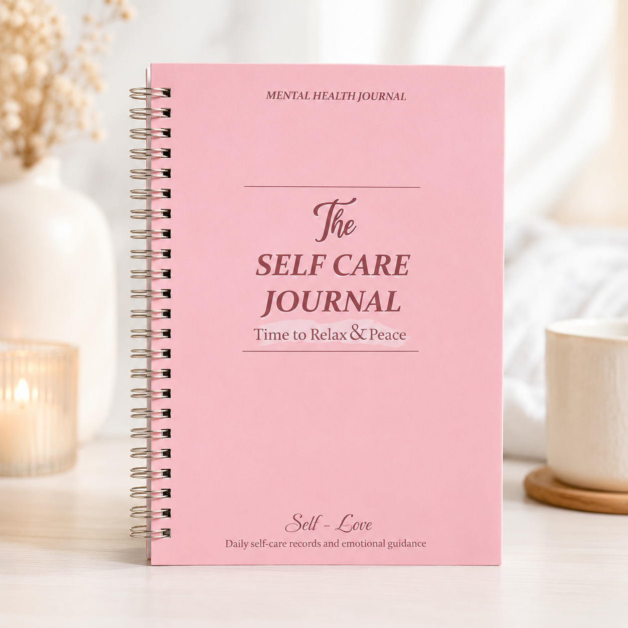Health Wellness Mental Health - Daily Self-Care Journal, 5-Minute Guided Mental