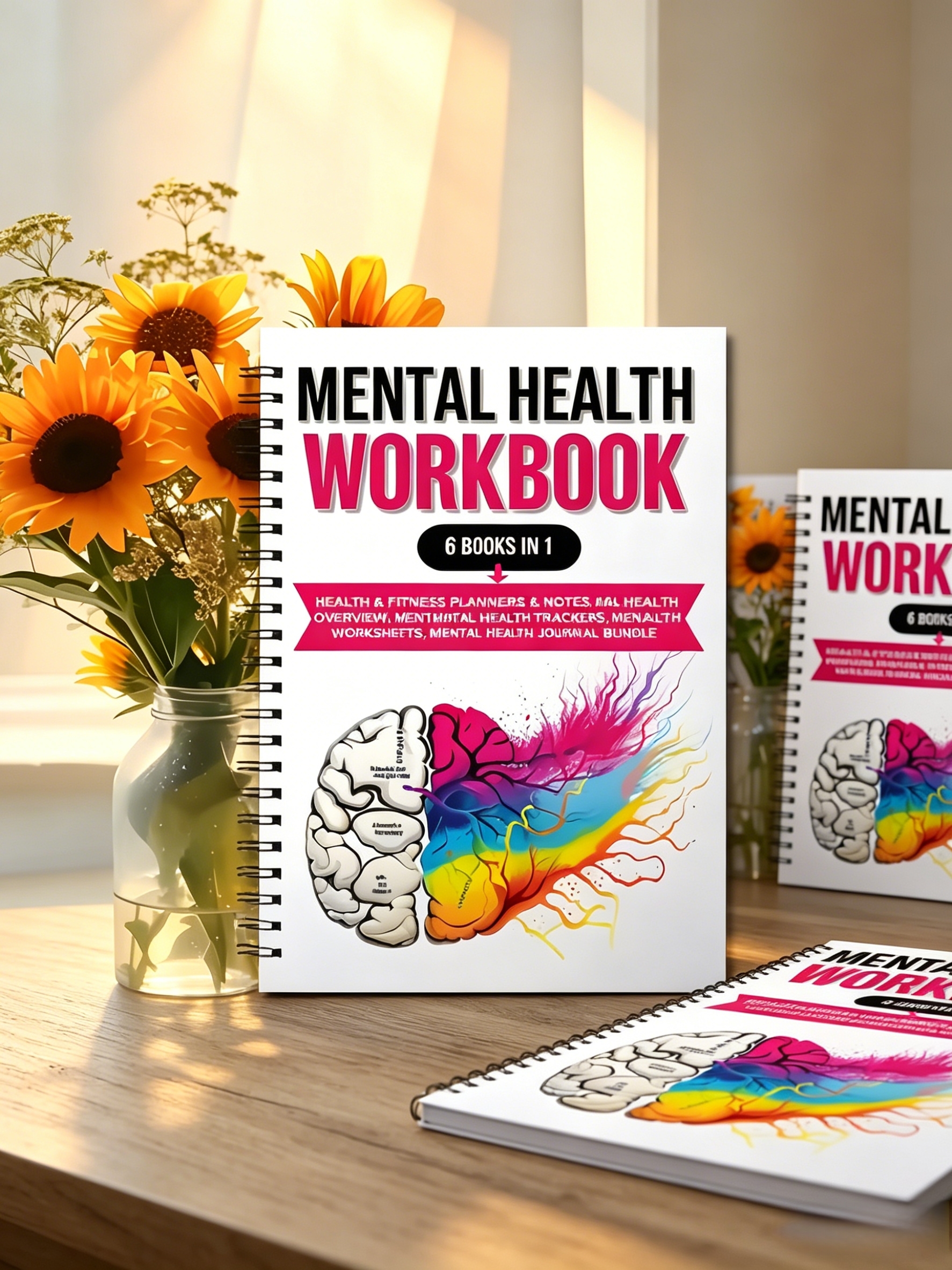 Health Wellness Login - 1pcs Mental Health Workbook & Journal