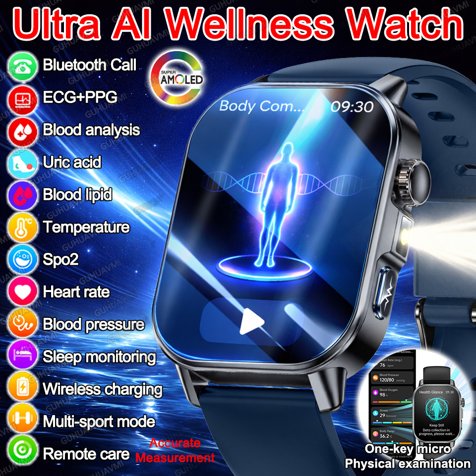 Health Wellness Activities - 2026 Ultra AI Wellness ECG+PPG Blood