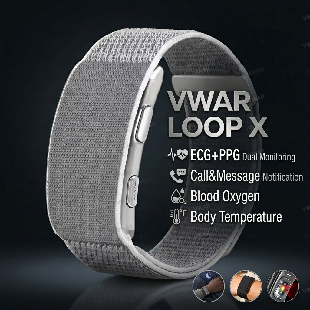 VWAR Loop X ECG Smart Bracelet - مراجعة Xbody Health & Wellness وسعره