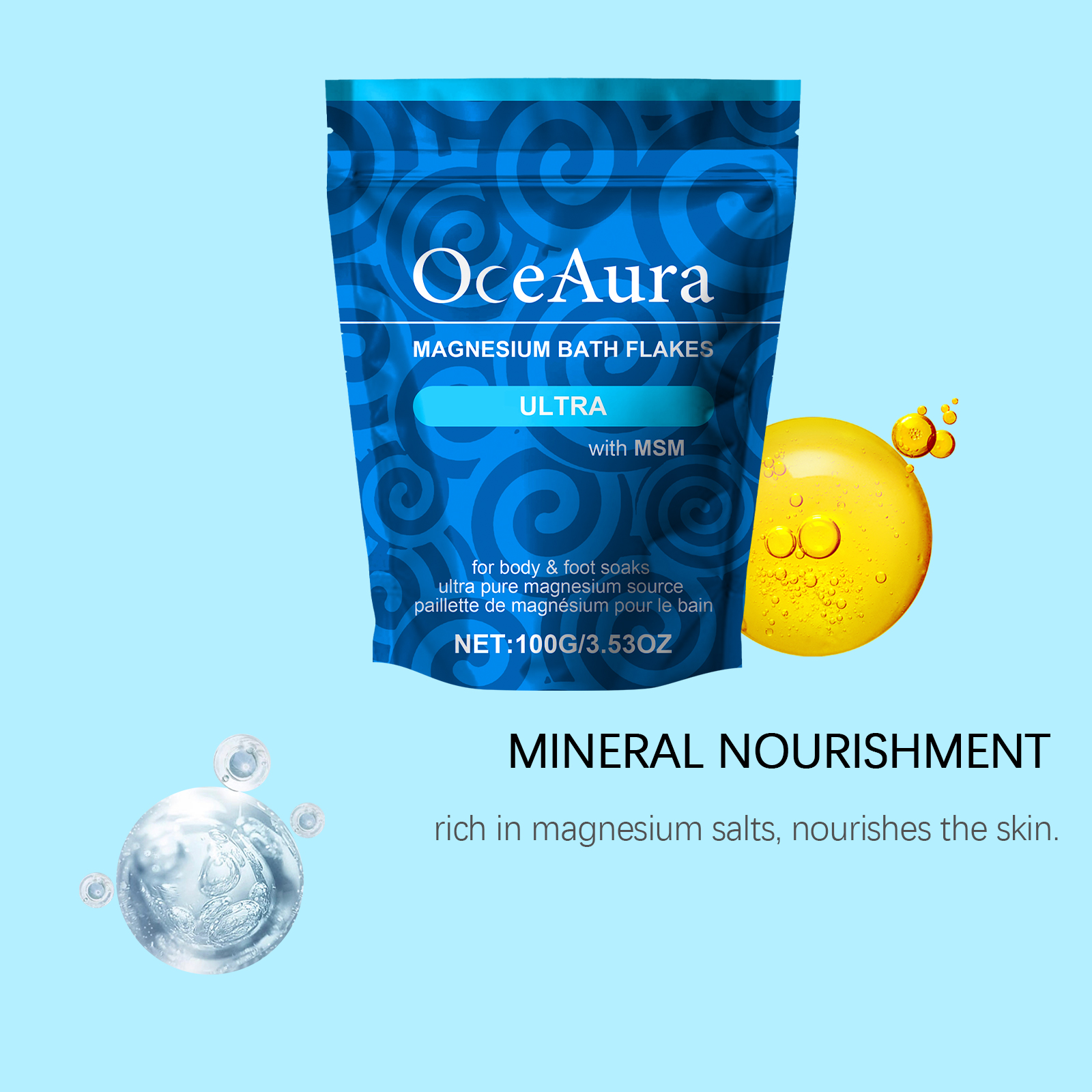 OceAura Magnesium Bath Salt An - مراجعة Bath Salts Magnesium وسعره