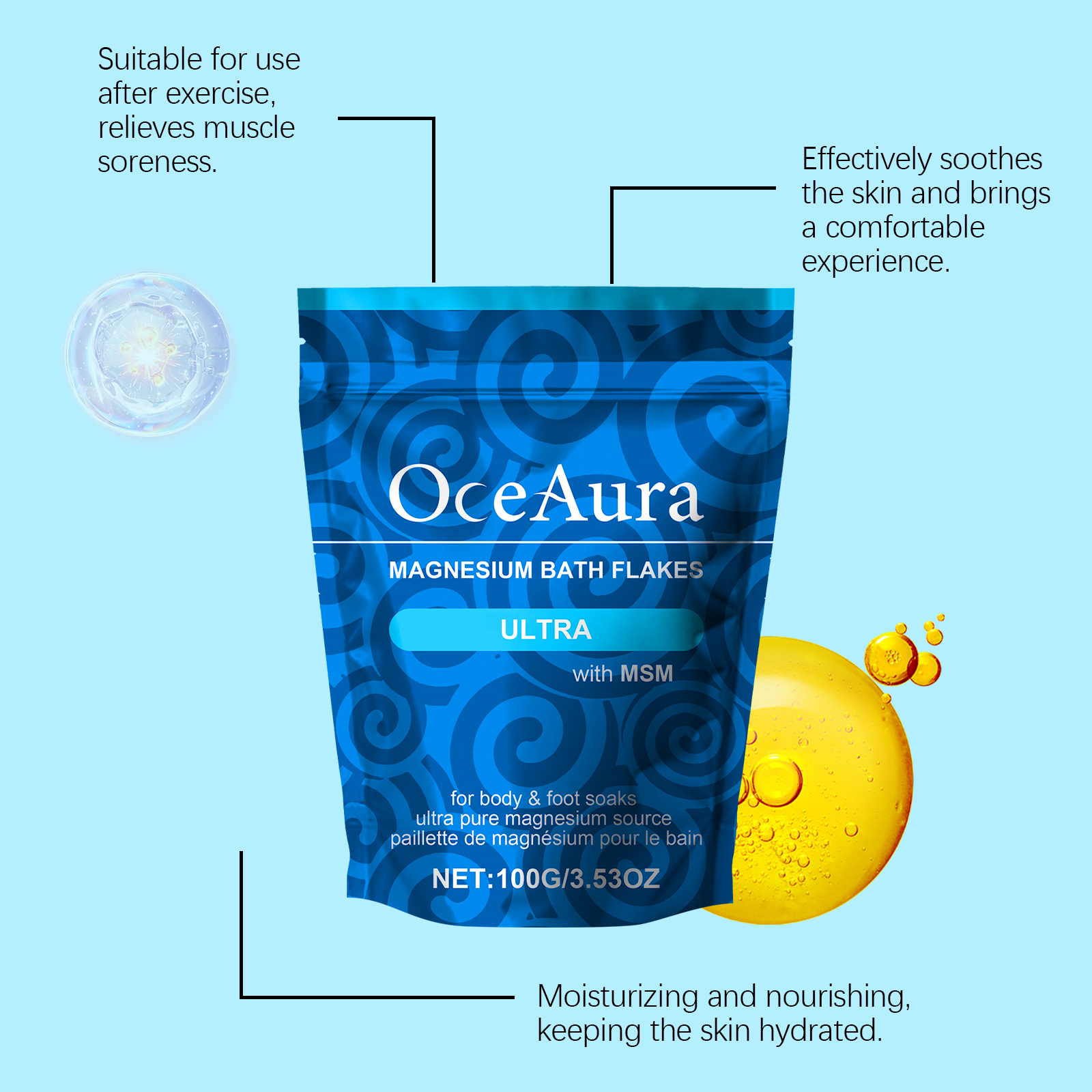 OceAura Magnesium Bath Salt An - مراجعة Bath Salts Magnesium وسعره
