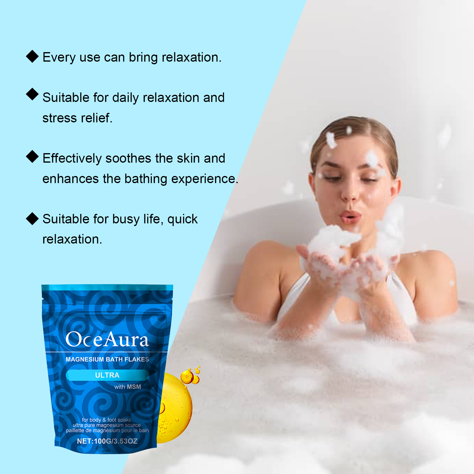 OceAura Magnesium Bath Salt An - مراجعة Bath Salts Magnesium وسعره