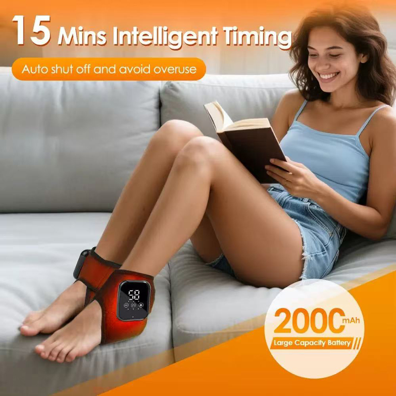 Heated Foot Massager Electric  - مراجعة Ankle Brace Support وسعره