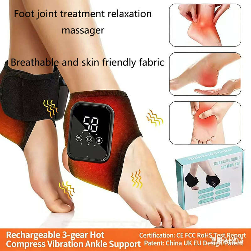 Heated Foot Massager Electric  - مراجعة Ankle Brace Support وسعره