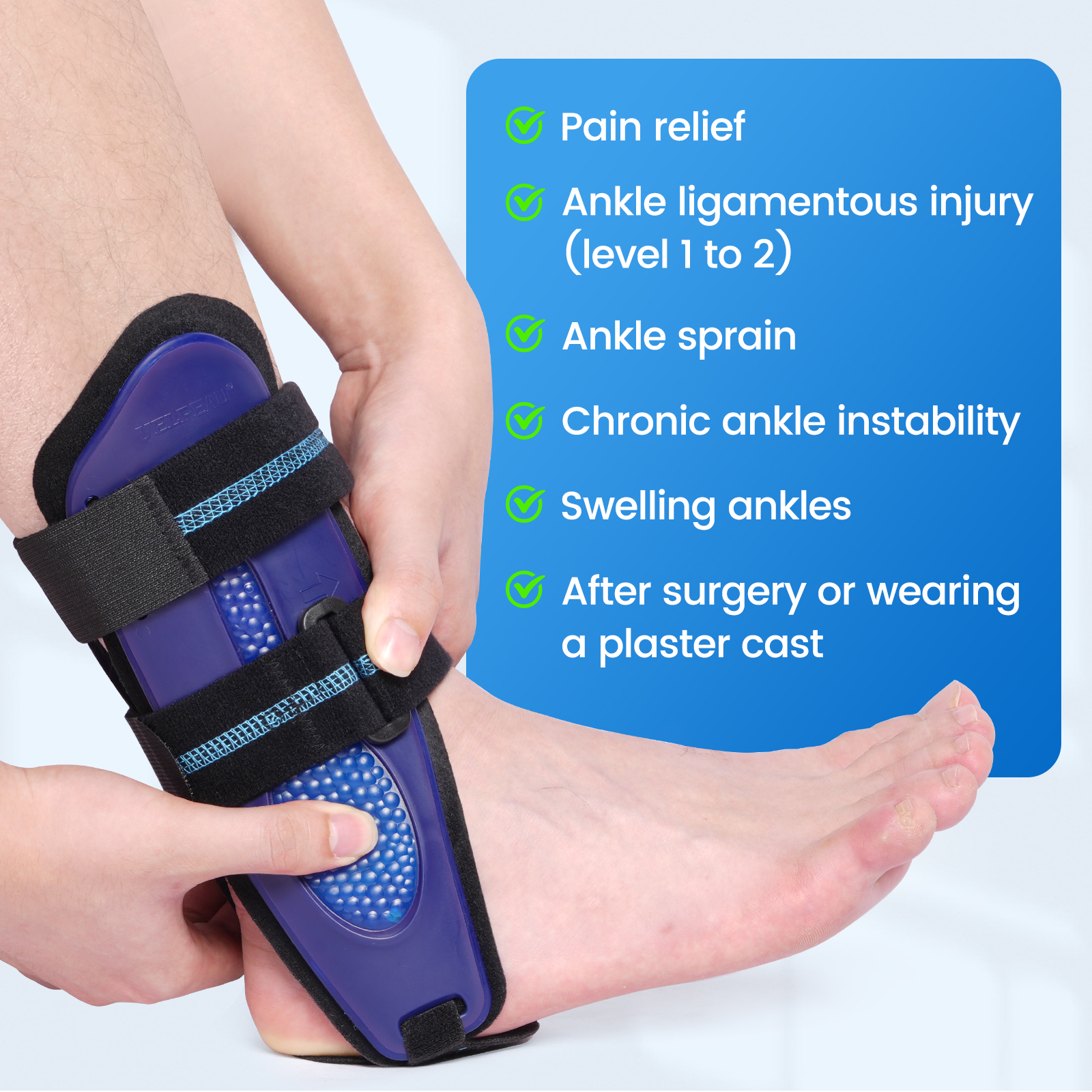 VELPEAU Ankle Brace Support fo - مراجعة Ankle Brace Support وسعره