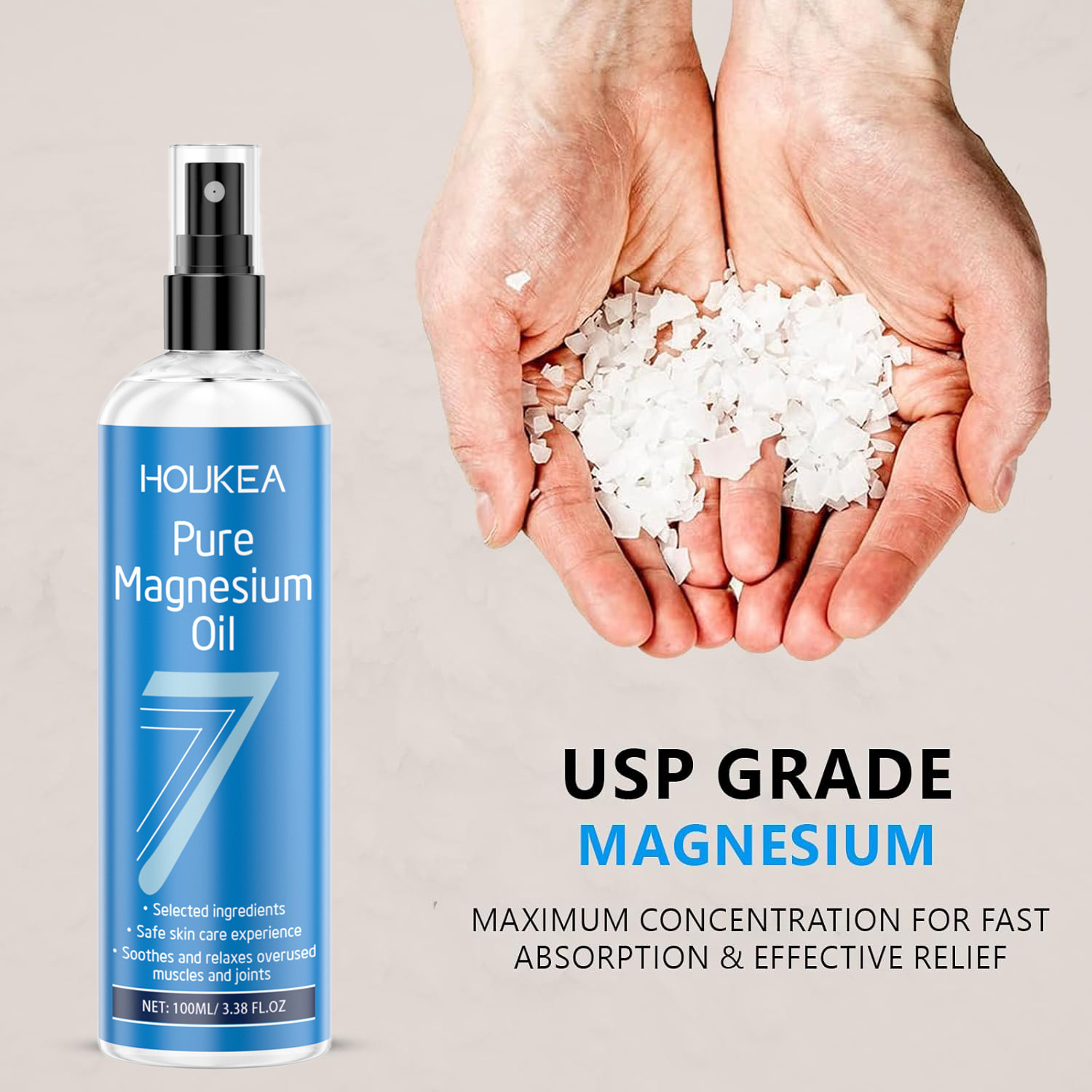 Pure Magnesium Oil Spray Grade - مراجعة Bath Salts Magnesium وسعره