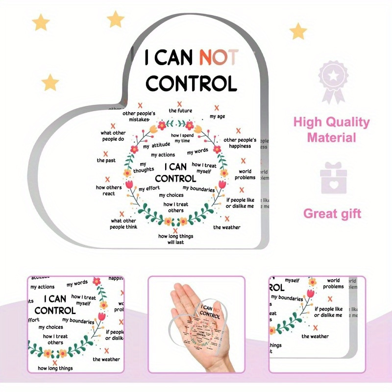 Anxiety Relief Acrylic Sign, M - مراجعة Health Wellness Mental Health وسعره