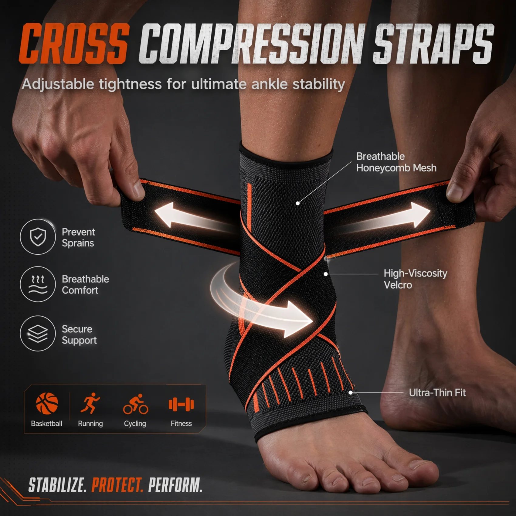Breathable Compression Ankle B - مراجعة Ankle Brace Support وسعره