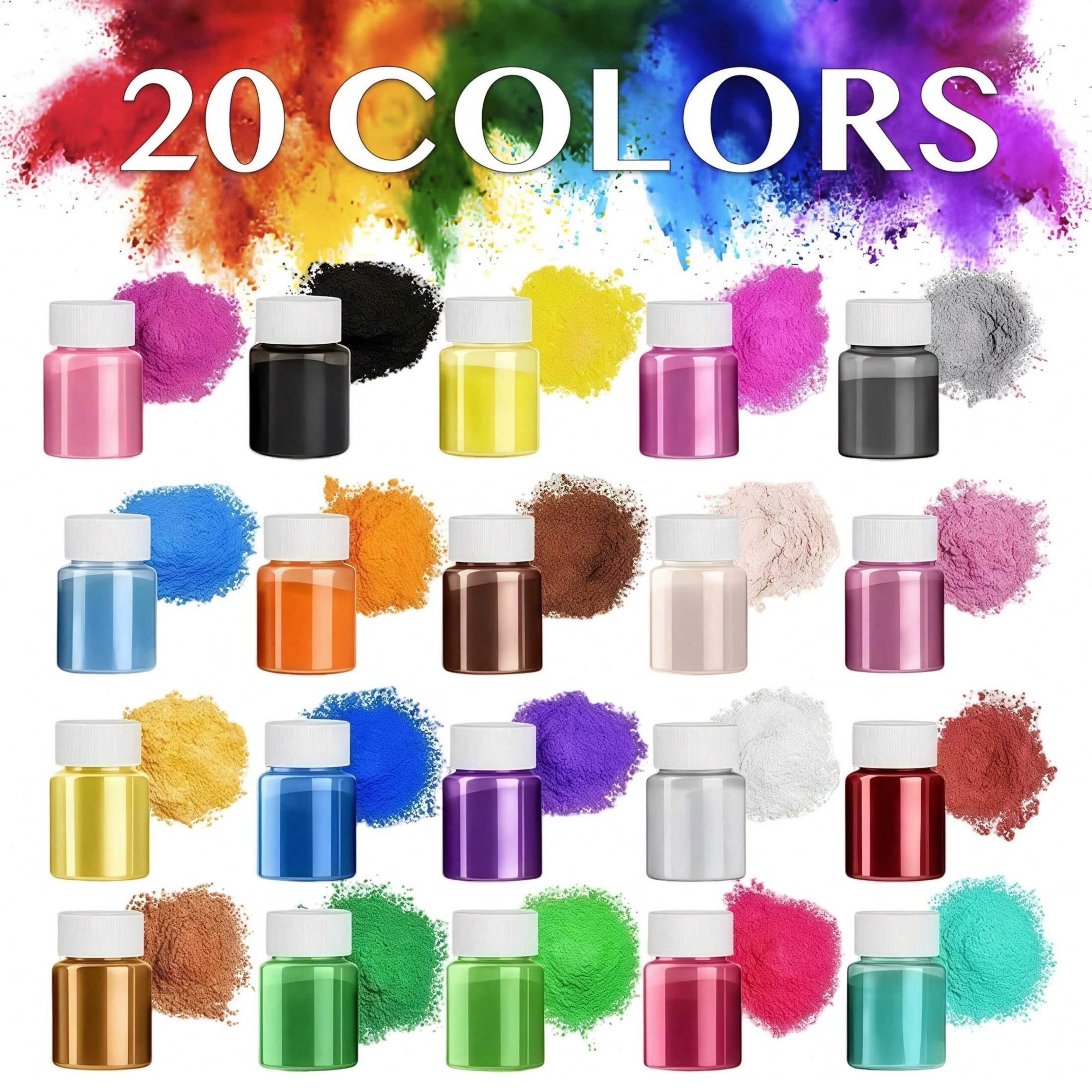20 Colors, 20ml Pack, Epoxy Re - مراجعة Bath Salts Magnesium وسعره