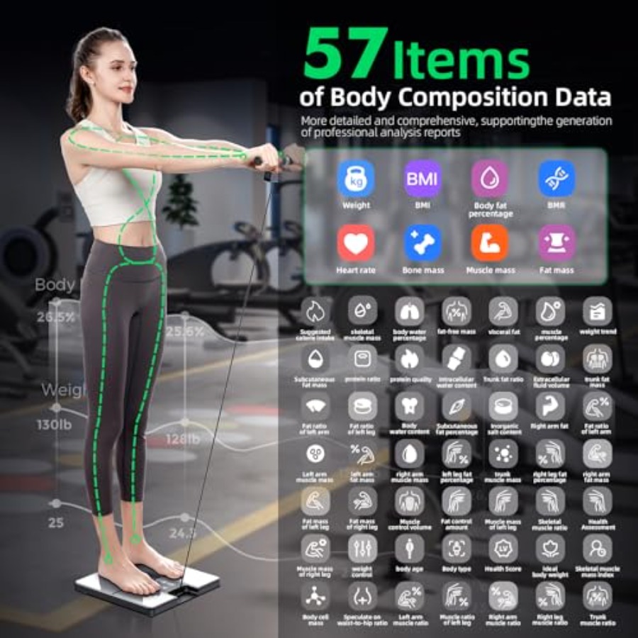 Smart Scale for Home Gym: 8-el - مراجعة Digital Body Weight Scale وسعره