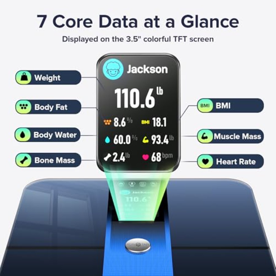 Bathroom smart scale for body  - مراجعة Digital Body Weight Scale وسعره
