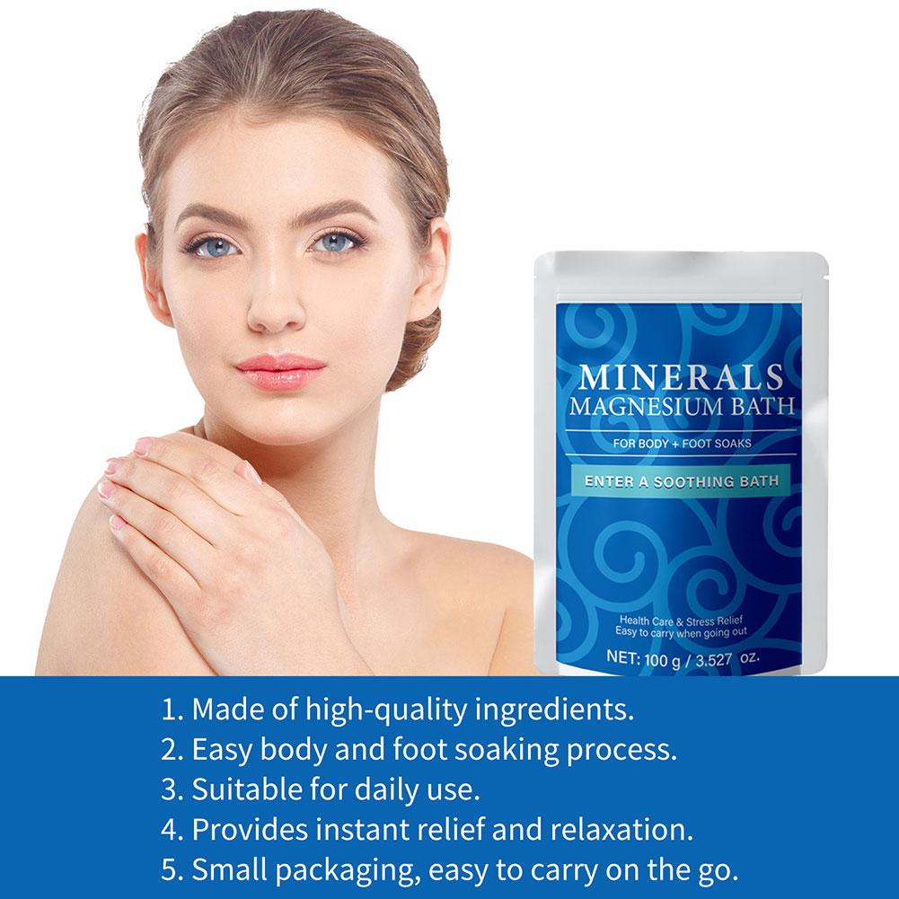 100g USDA Organic Magnesium Ba - مراجعة Bath Salts Magnesium وسعره