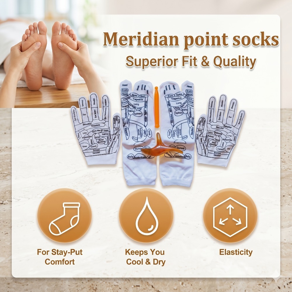 Acupressure Hand Gloves Reflex - مراجعة Health Wellness Kit وسعره