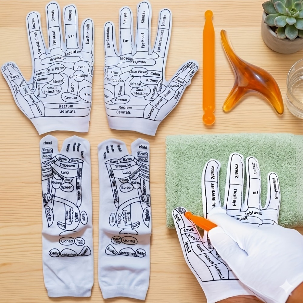 Acupressure Hand Gloves Reflex - مراجعة Health Wellness Kit وسعره