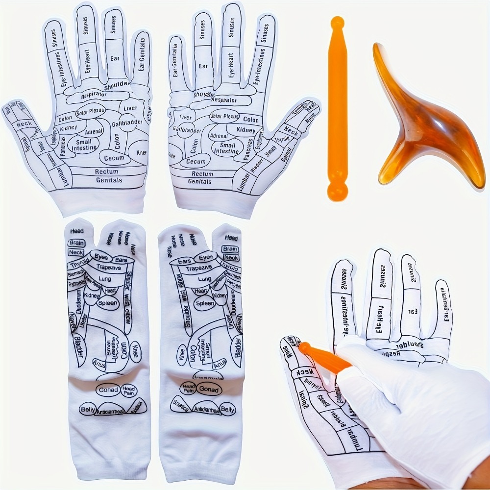 Acupressure Hand Gloves Reflex - مراجعة Health Wellness Kit وسعره