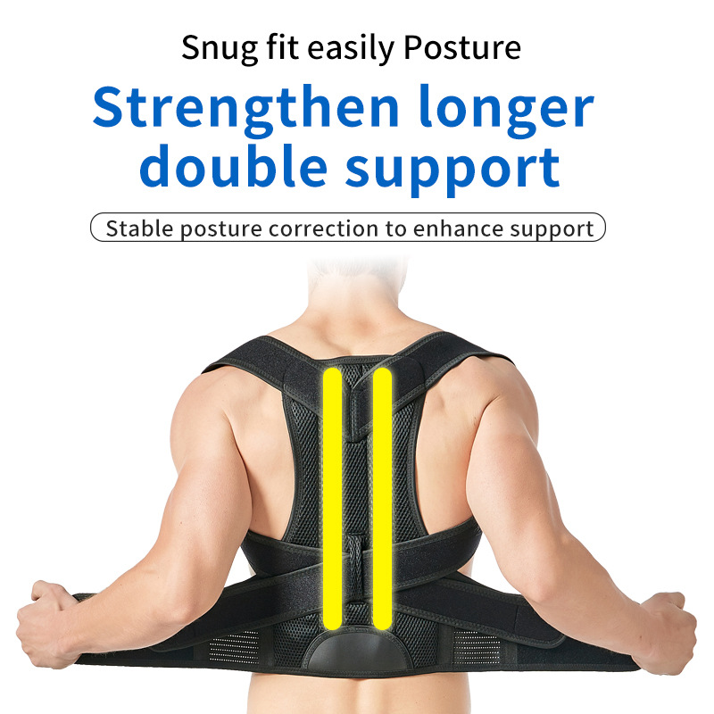 3XL 4XL Alloy Plate Shoulder P - مراجعة Posture Corrector Back Brace وسعره