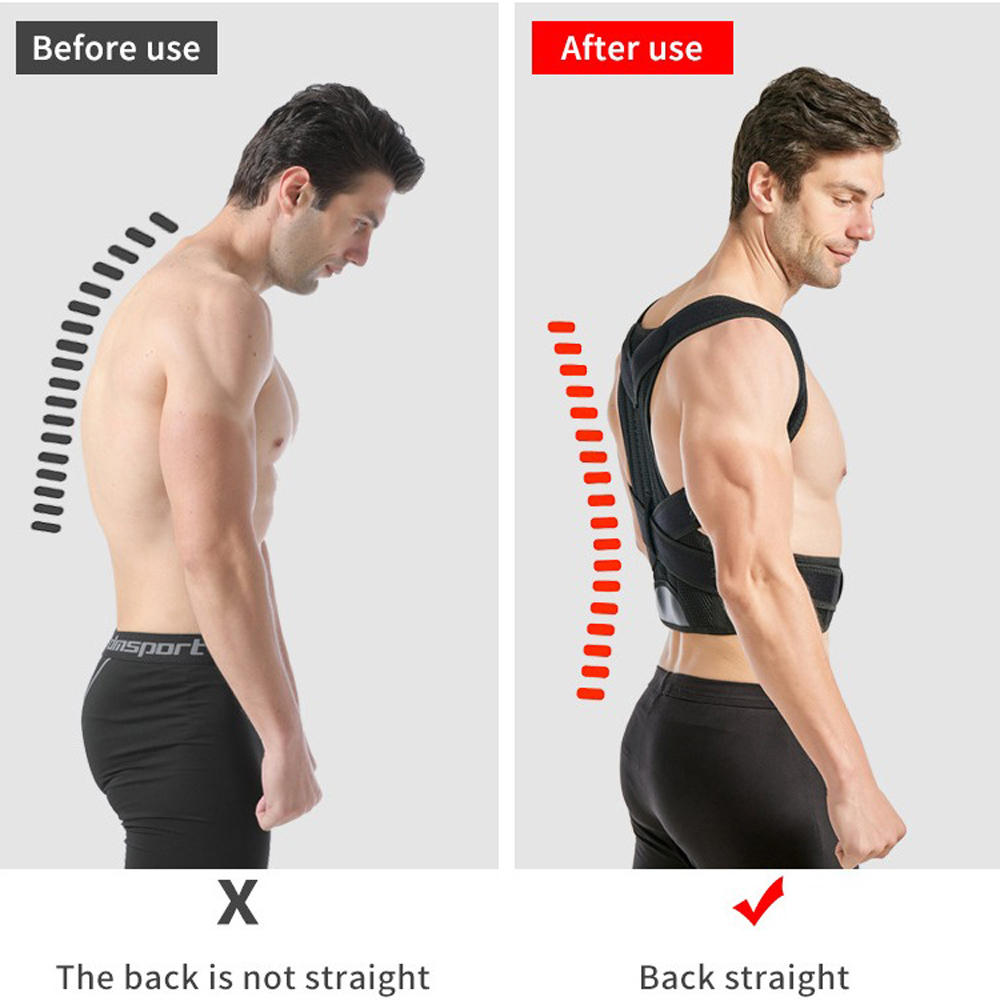 3XL 4XL Alloy Plate Shoulder P - مراجعة Posture Corrector Back Brace وسعره