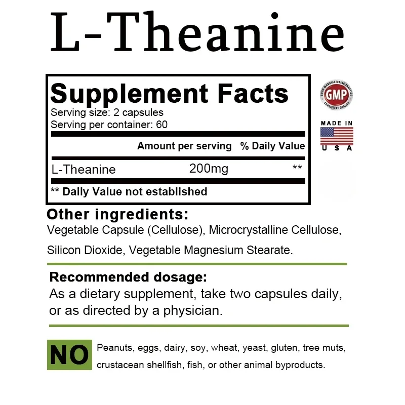 L-Theanine 200 Mg - Relaxation - مراجعة Health Wellness Mental Health وسعره