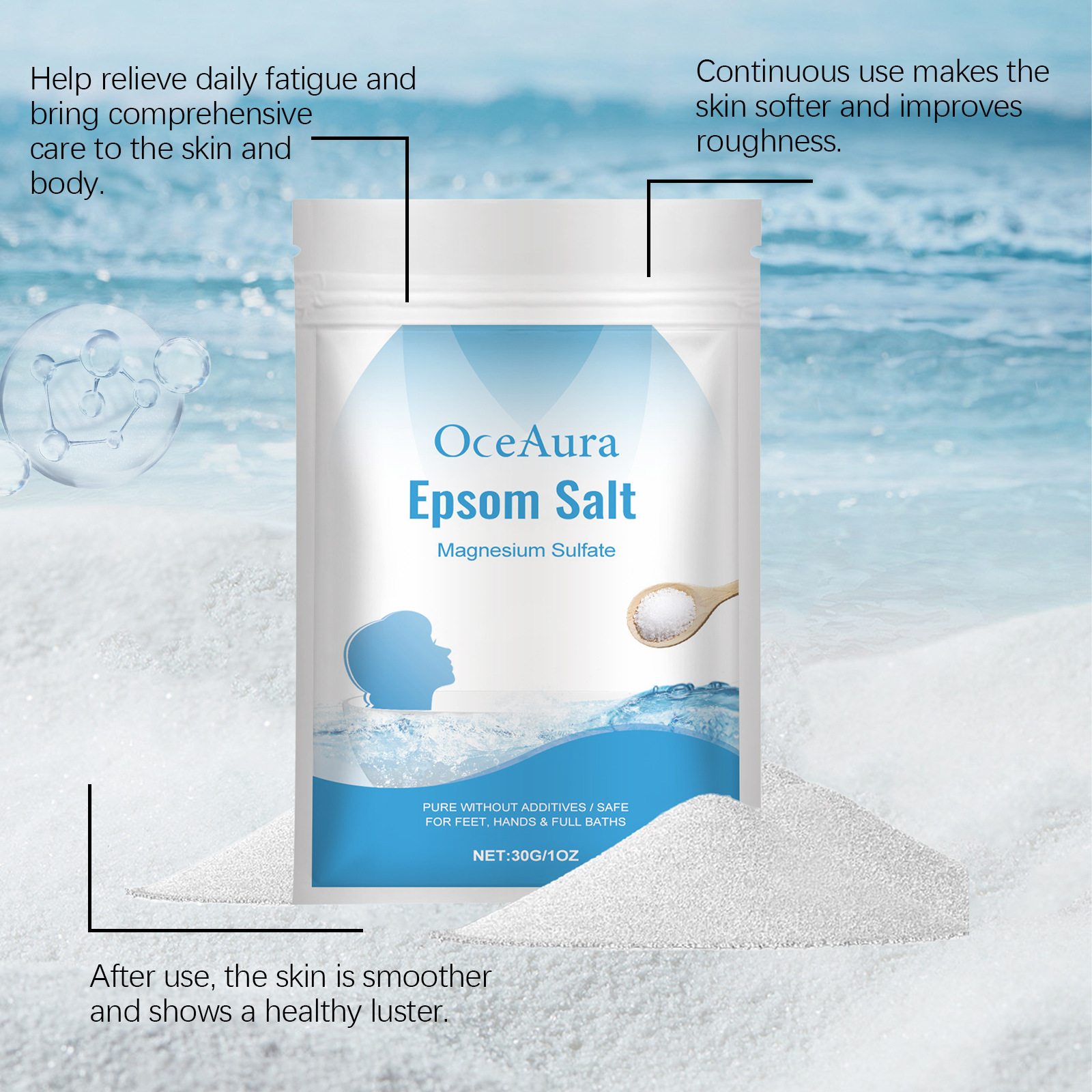 Epsom Salt Magnesium Sulfate M - مراجعة Bath Salts Magnesium وسعره