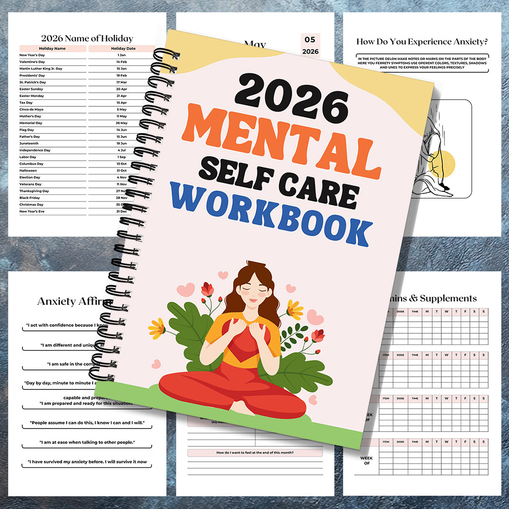 1PC 2026 Mindful Mental Self-C - مراجعة Health Wellness Mental Health وسعره