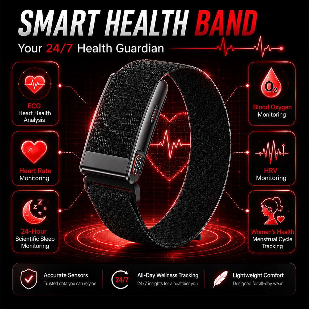 Smart Health Bracelet ECG HRV  - مراجعة Health Wellness Activities وسعره