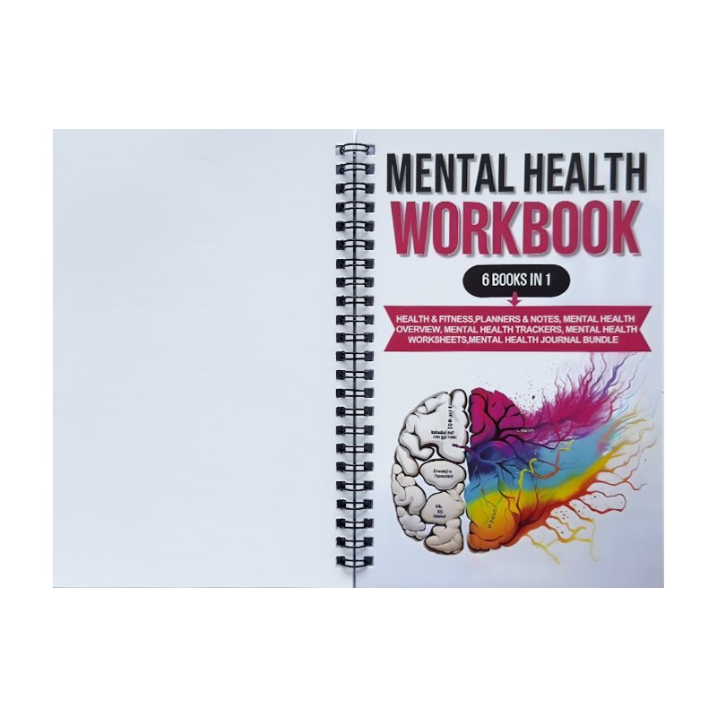 1pcs Mental Health Workbook &  - مراجعة Health Wellness Login وسعره
