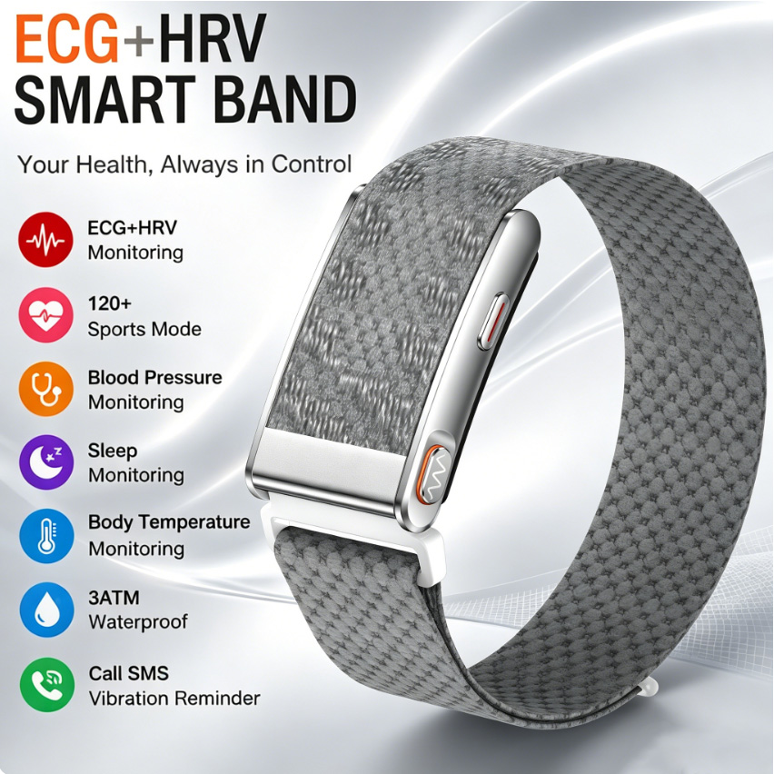 Smart Health Bracelet ECG HRV  - مراجعة Health Wellness Activities وسعره