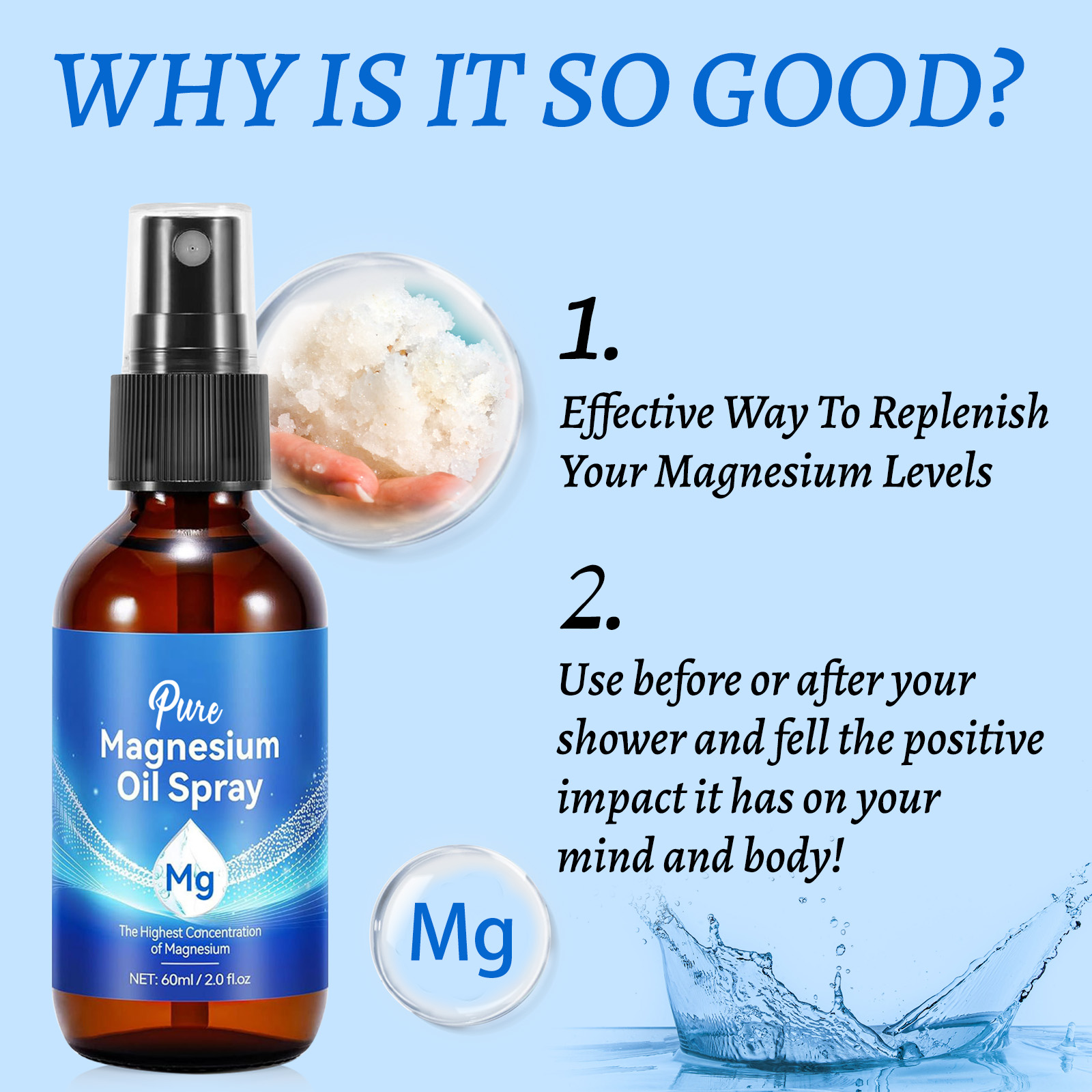 Natural Magnesium Oil 60ml - 1 - مراجعة Bath Salts Magnesium وسعره