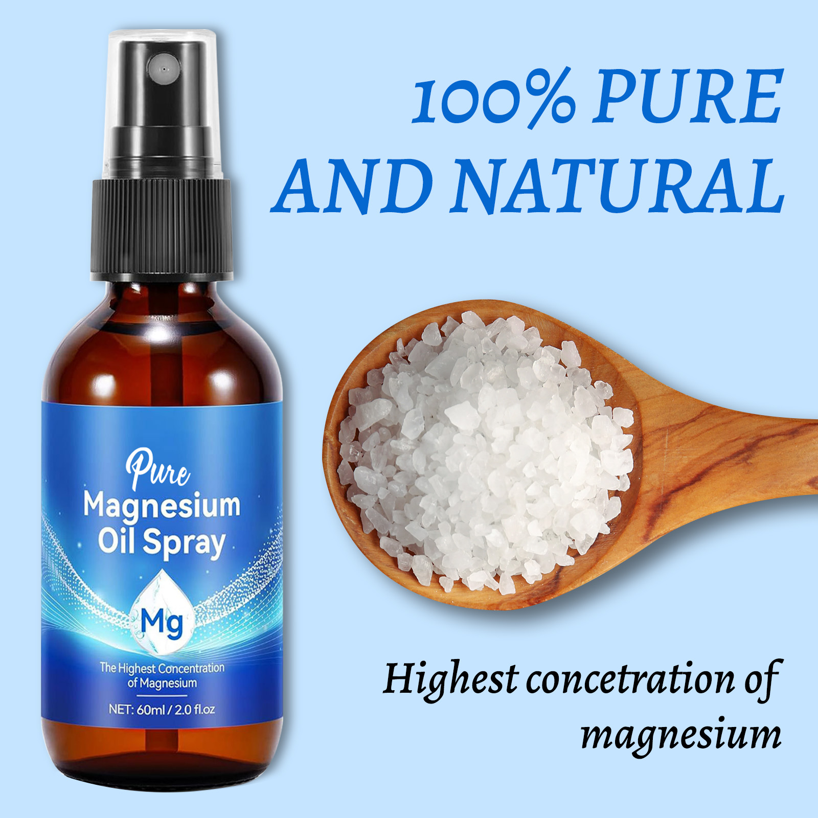 Natural Magnesium Oil 60ml - 1 - مراجعة Bath Salts Magnesium وسعره