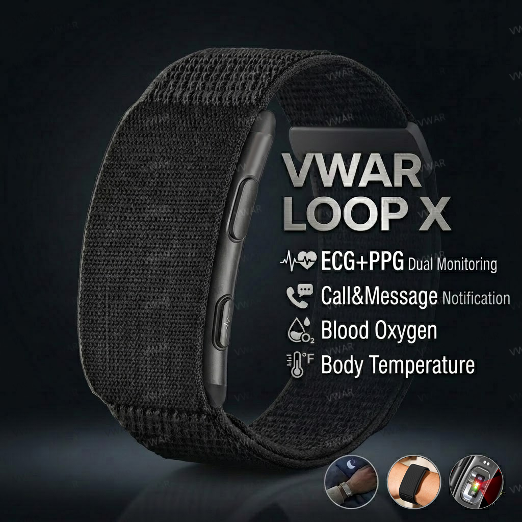 VWAR LOOP X ECG Smart Bracelet - مراجعة Xbody Health & Wellness وسعره